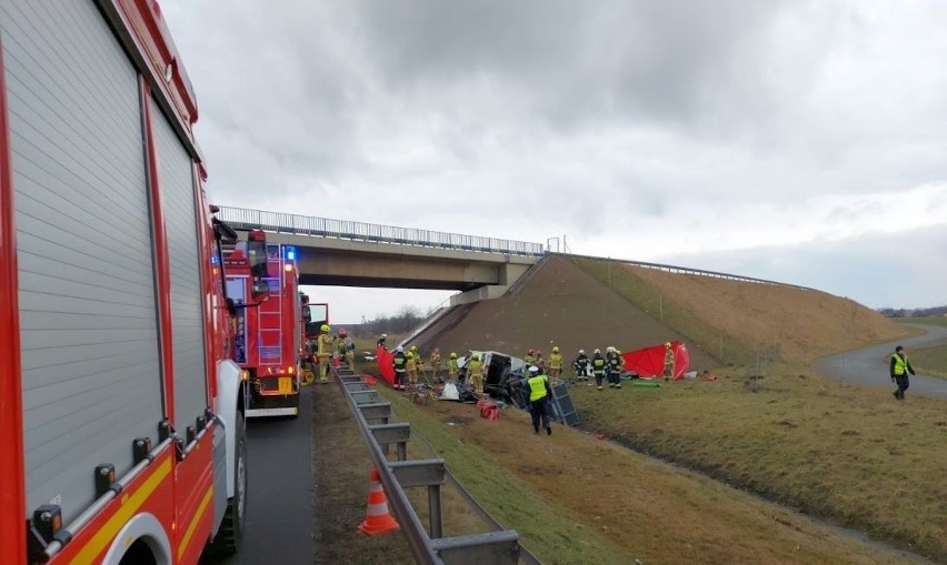 Tragiczny wypadek na autostradzie pod Krapkowicami.