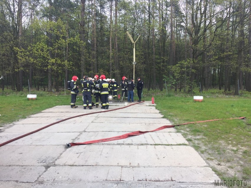 Pożar na lotnisku w Polskiej Nowej Wsi [zdjęcia]