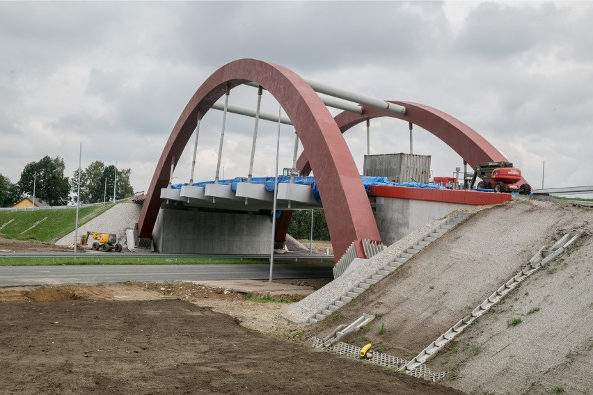 Budowa autostrady A4 Tarnów - Dębica. Zdjęcia zrobione na...