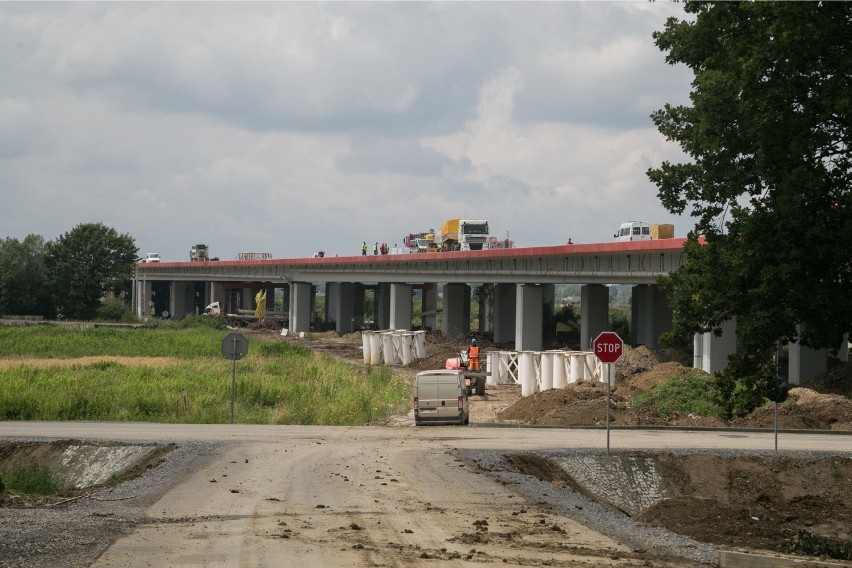 Budowa autostrady A4 Tarnów - Dębica. Zdjęcia zrobione na...