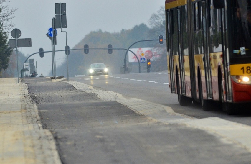 Tak wygląda ścieżka rowerowa wzdłuż Inflanckiej