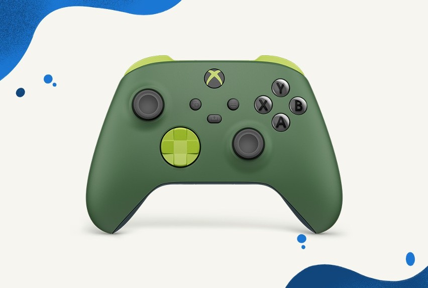 Zielony pad Xbox jest ładny i funkcjonalny.
