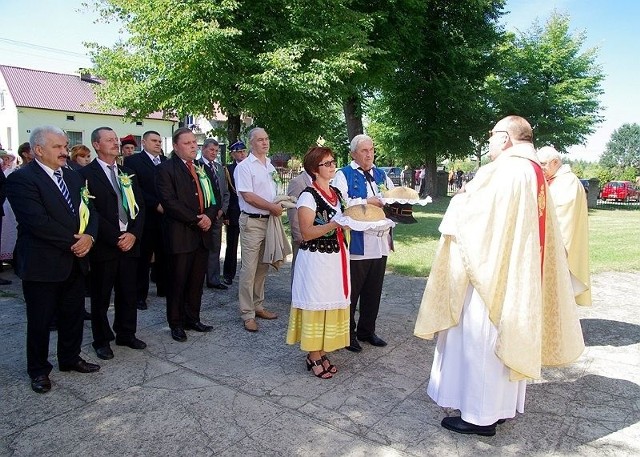 Funkcję gospodarza tegorocznego święta plonów gminie Baranów Sandomierski pełnili Piotr Malecki i Józefa Partyka.