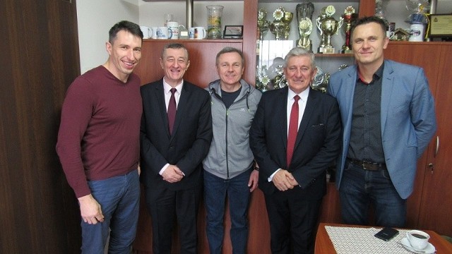 Od lewej: Sławomir Szmal, Ireneusz Gołuszka, Marek Purchla, Tadeusz Sułek, Radosław Wasiak.