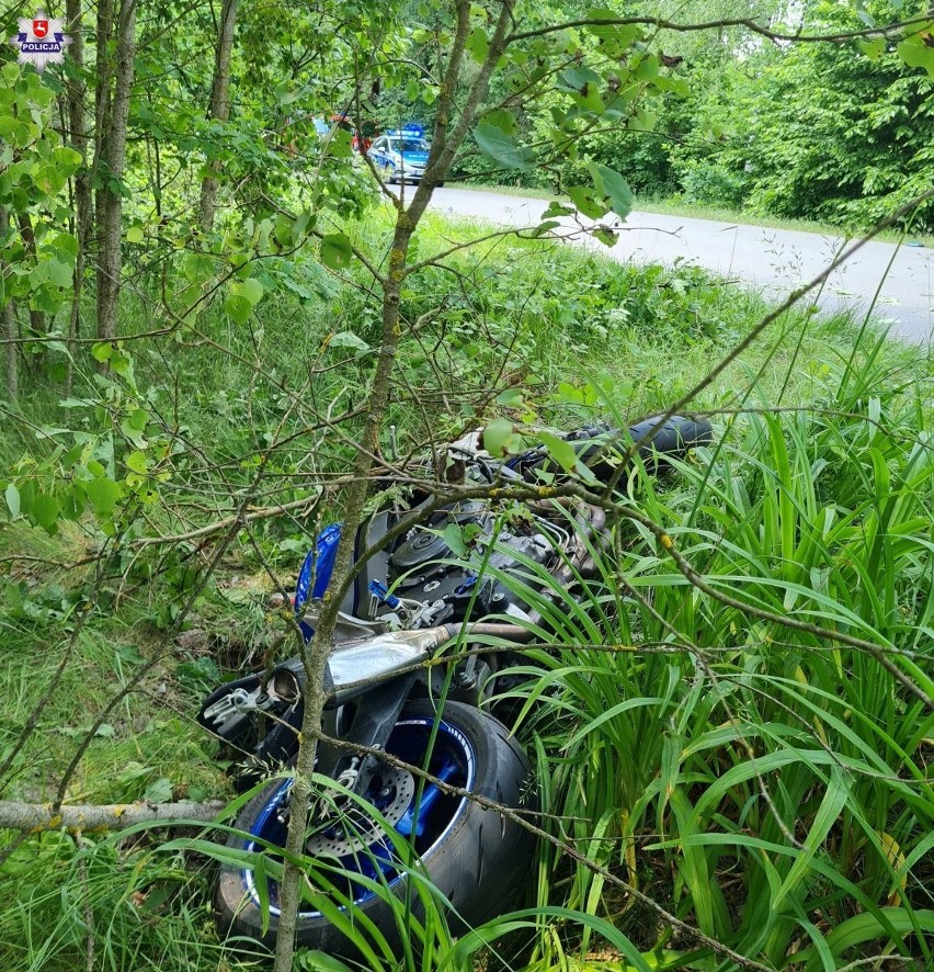 Tragiczny wypadek w powiecie ryckim. 24-letni motocyklista zginął na miejscu