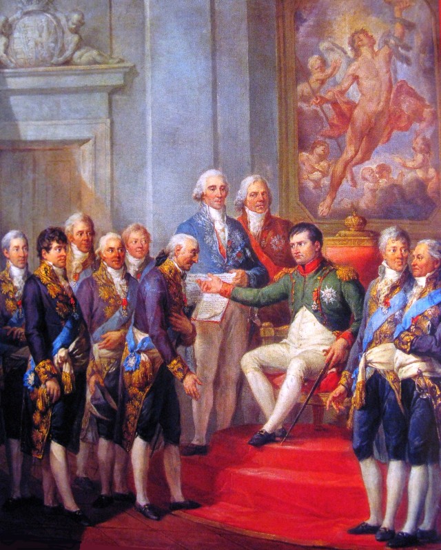 M. Bacciarelli, Napoleon nadaje konstytucję Księstwu Warszawskiemu