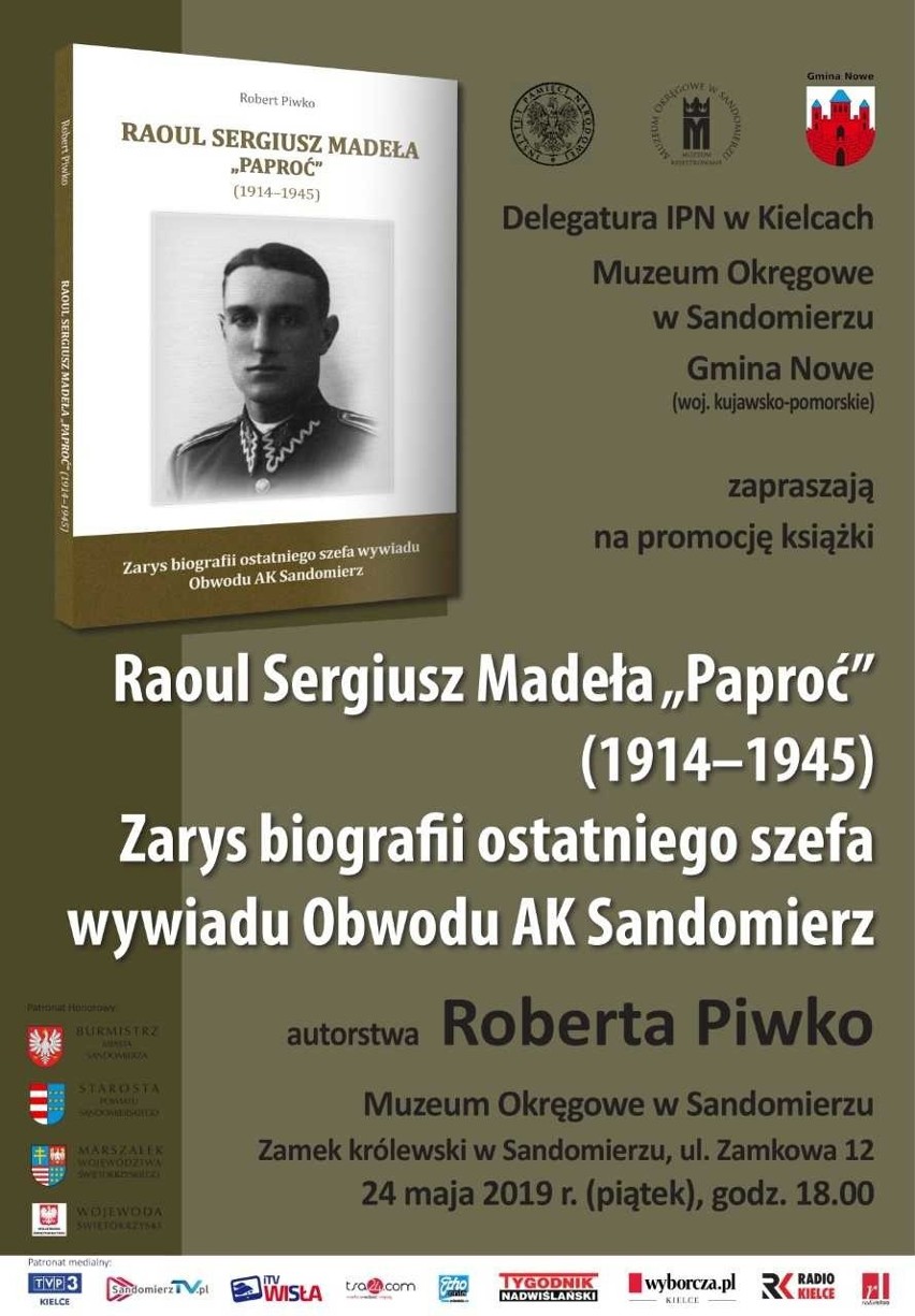 Raoul Sergiusz Madeła „Paproć” (1914–1945) - Promocja książki w Muzeum Okręgowym w Sandomierzu