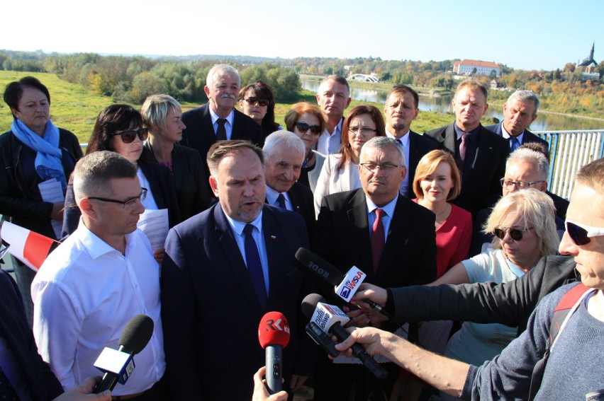 Minister Andrzej Adamczyk w Sandomierzu. Mówił o remoncie mostu na Wiśle i budowie ulicy Lwowskiej bis (ZDJĘCIA)