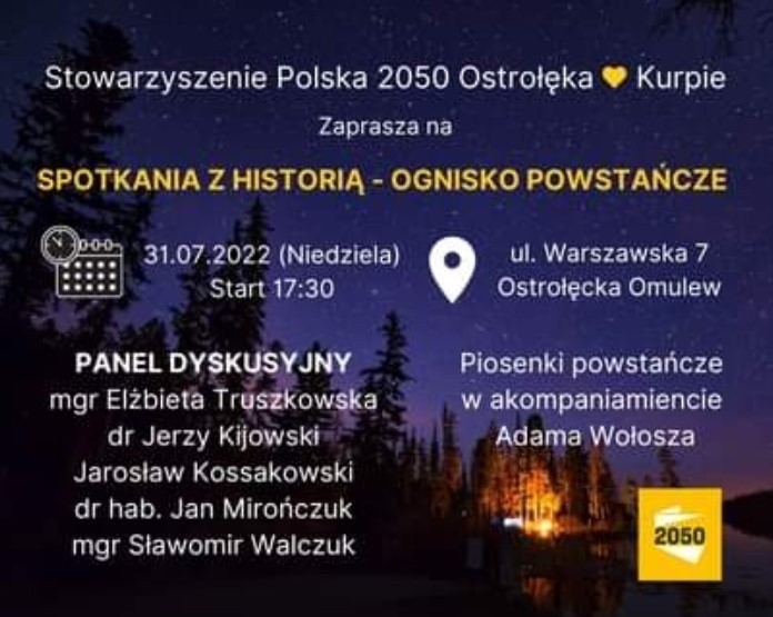 Stowarzyszenie Polska 2050 Ostrołęka Kurpie zaprasza na...