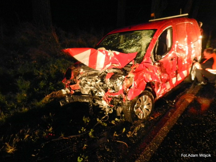 Śmiertelny wypadek na drodze krajowej nr "6" koło Płotów [zdjęcia] 