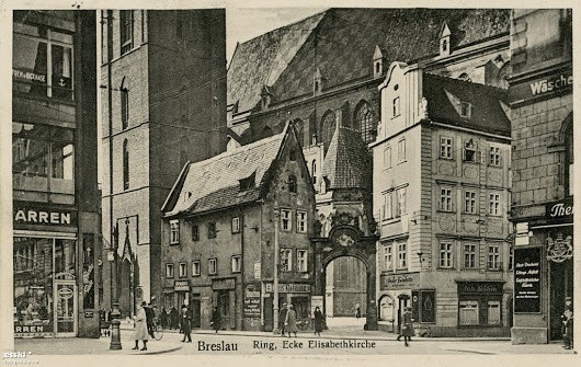 Wrocław, kamieniczki Jaś i Małgosia, 1927 rok