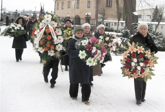 Podczas pogrzebu Stanisława Łopuszyńskiego w Wąchocku