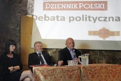 W debacie pod patronatem "Dziennika Polskiego" wzięli udział Zuzanna Kurtyka (PiS), Jacek Soska (PSL) i Kazimierz Czekaj (PO) Fot. Anna Kaczmarz