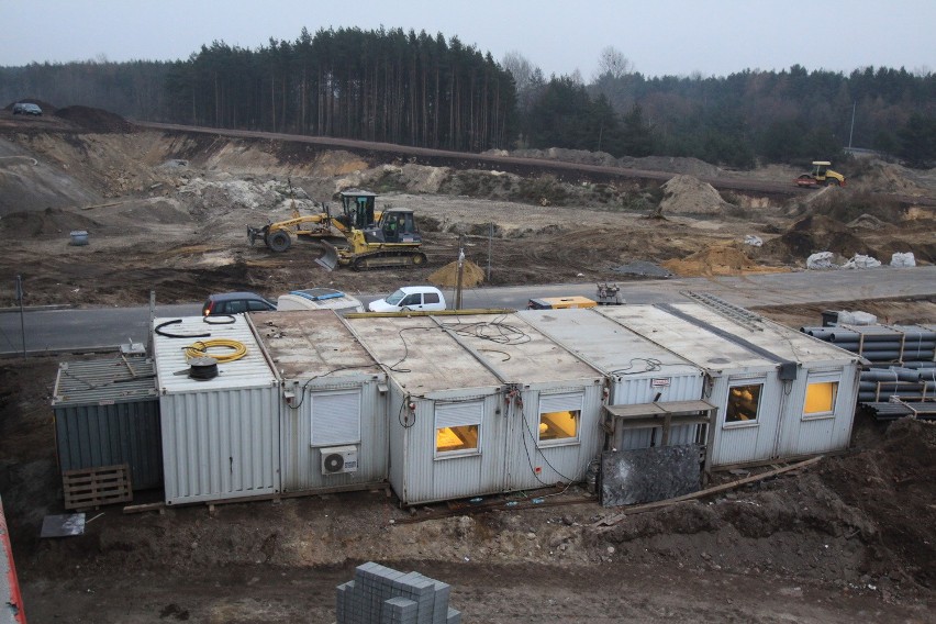 Budowa węzła autostradowego A1 w Pyrzowicach