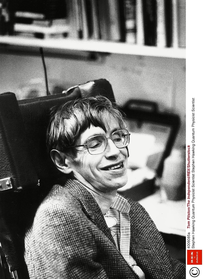 Stephen Hawking w latacg 80.