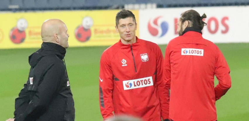 Robert Lewandowski i jego koledzy z kadry trenowali na...