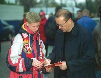 Marcin Daniec od wielu lat jest wiernym kibicem krakowskiej Wisły Fot. Michał Klag