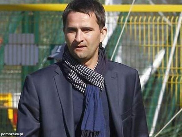 Tomasz Kafarski, były już trener Olimpii Grudziądz.