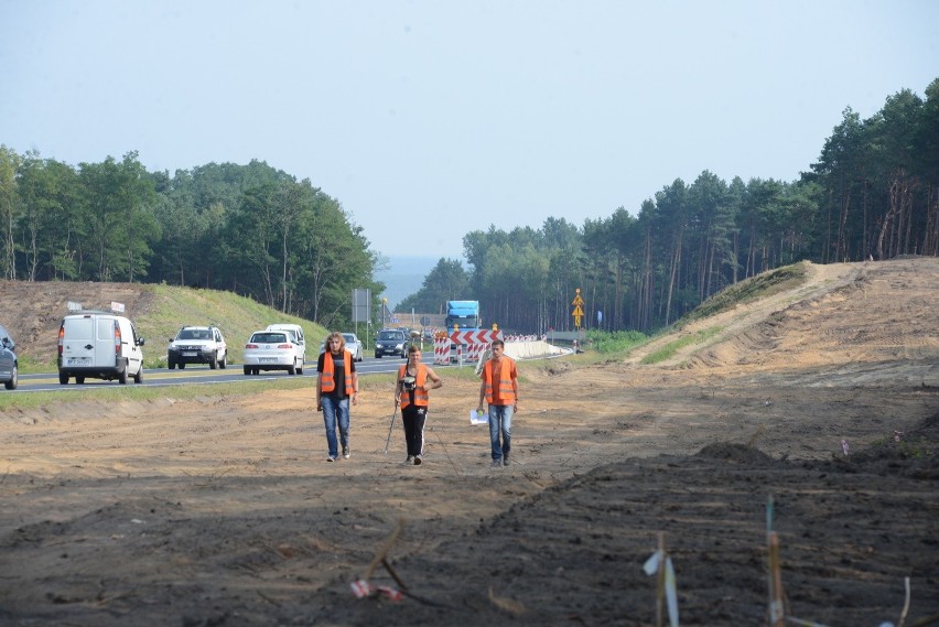 Sierpień 2015. Budowa odcinka Zielona Góra - Sulechów
