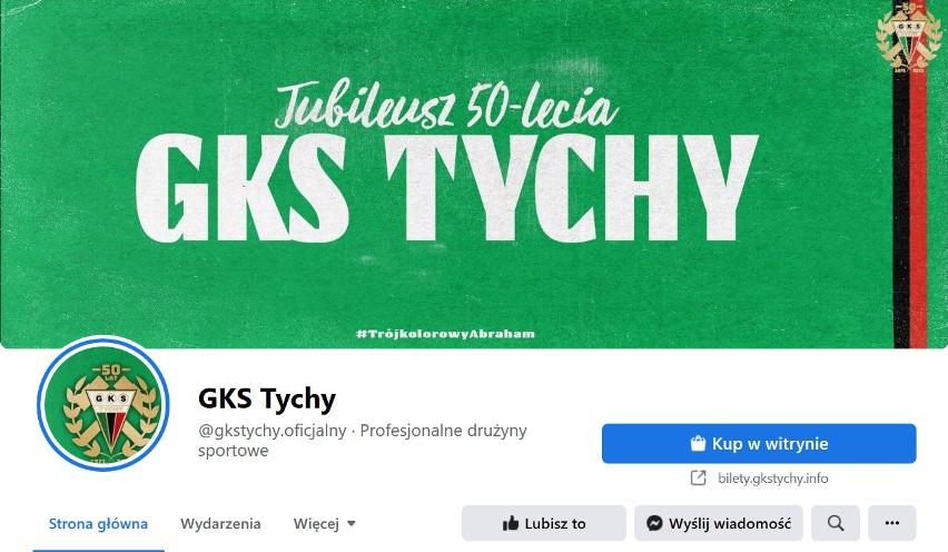 9. miejsce: GKS Tychy (Fortuna 1. Liga) - 32.877 polubień...