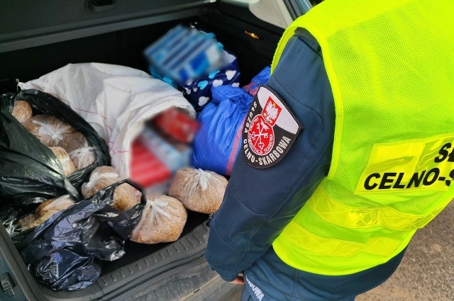 W sumie w ręce Służby Celno-Skarbowej wpadło 757 paczek nielegalnych papierosów oraz 15,5 kg tytoniu bez polskich znaków akcyzy.