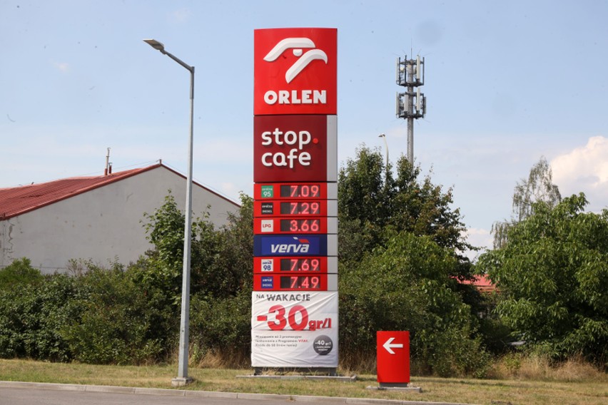 Ceny paliw w Legnicy, ul. Pątnowska