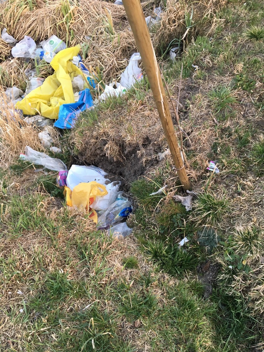 Za ogrodzeniem wysypiska śmieci w Hryniewiczach powstaje dzikie wysypisko [ZDJĘCIA, WIDEO]