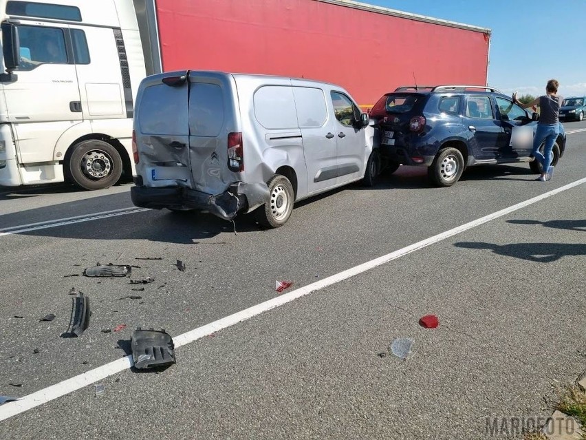 Wypadek w Rogowie Opolskim. Zderzenie trzech samochodów na...