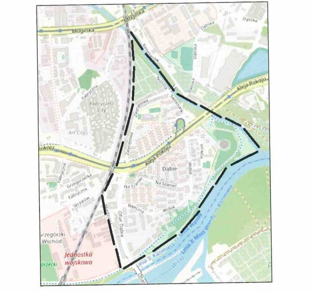 Propozycja włączenia ulic do SPP na Dąbiu