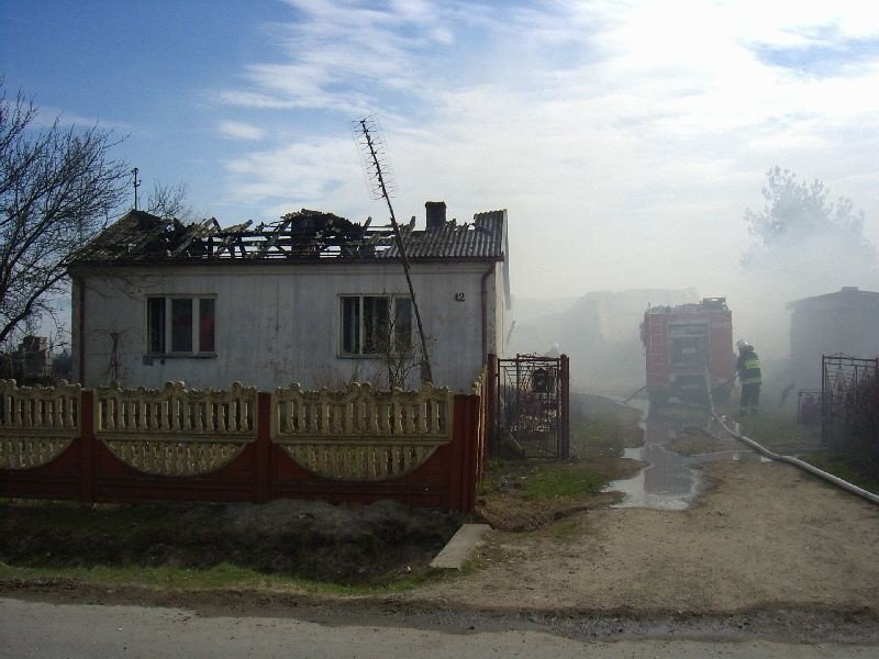 Ogień szalał na wsi. Kilka spalonych budynków i 10 ewakuowanych osób