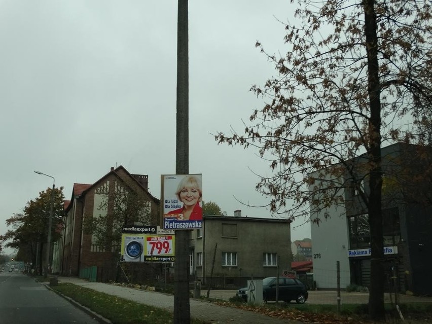 Plakaty wyborcze w Rudzie Śląskiej