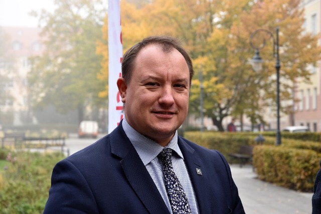 Poseł Paweł Grabowski, kandydat Kukiz'15 na prezydenta Opola.