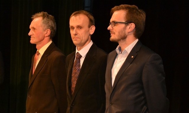 Od lewej Stanisław Łańcucki, Bogdan Dziuba i Robert Fila.