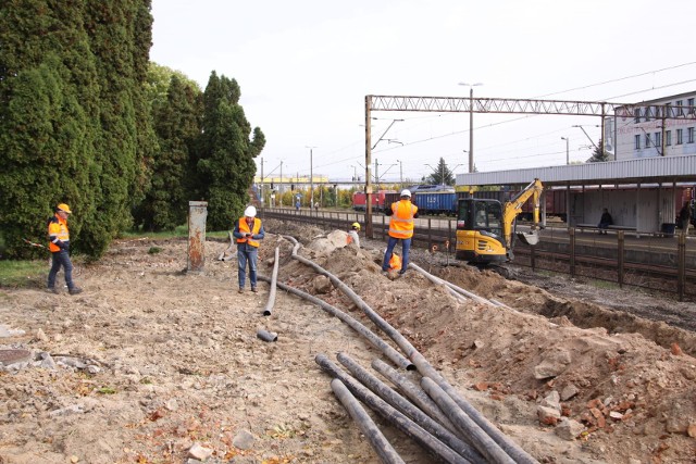 Prace związane z modernizacją inii kolejowej E75 na odcinku Czyżew-Białystok.