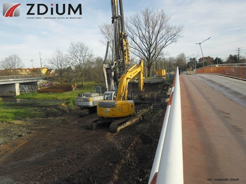 Wrocław: Postęp w budowie mostu Żernickiego nad Ślęzą