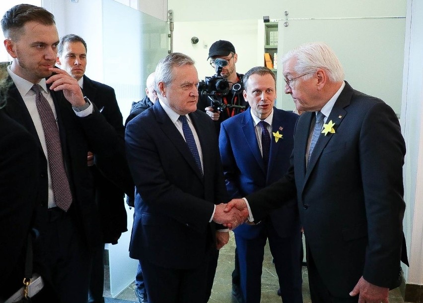 Piotr Gliński wraz z prezydentem Niemiec Frankiem-Walterem...
