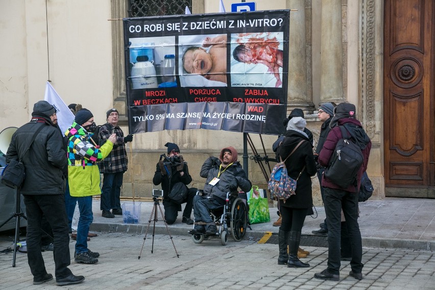 Kraków. Starcie "obrońców życia" i zwolenników in vitro 