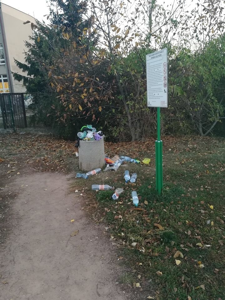 Alarm24: Śmieci na wybiegu dla psów przy ul. Budziszyńskiej [ZDJĘCIA]