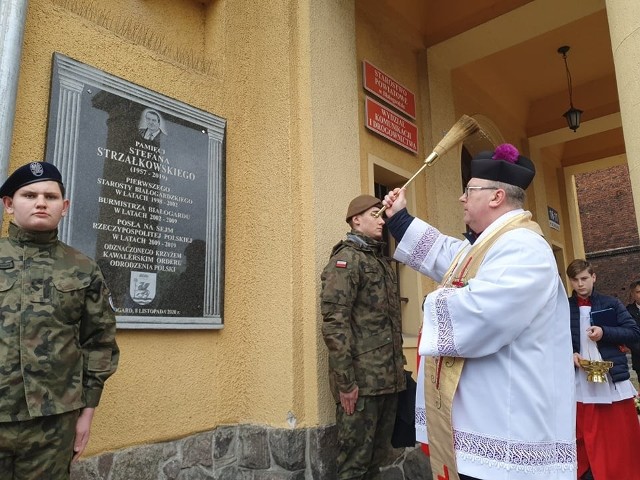W Białogardzie została odsłonięta tablica upamiętniającą Stefana Strzałkowskiego.