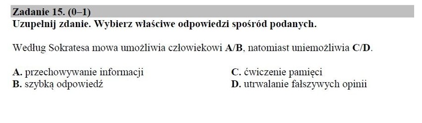 Egzamin gimnazjalny 2019. JĘZYK POLSKI część humanistyczna. Odpowiedzi i arkusz pytań CKE w serwisie EDUKACJA