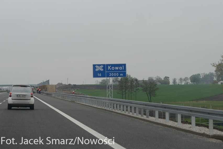 Autostrada A1 do Łodzi przed otwarciem