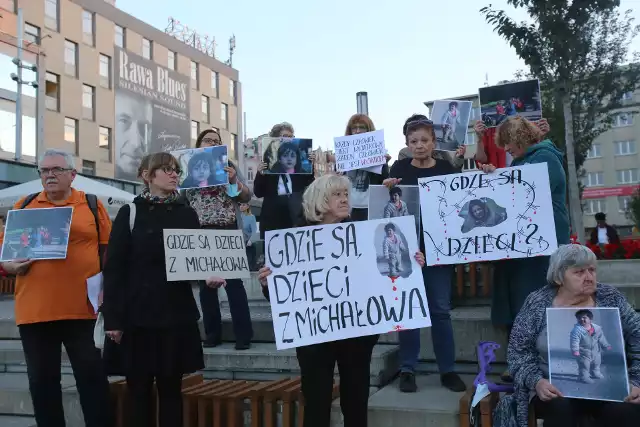 Demonstracja  w Katowicach przeciwko działaniu na granicy Polski i Białorusi.