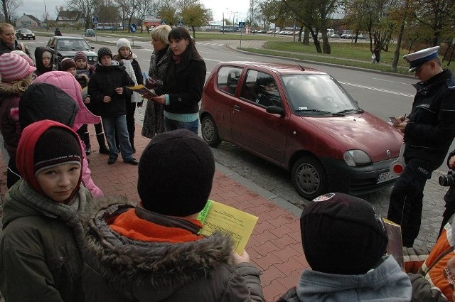 W akcji "Bezpieczna droga do szkoły i domu" udział wzięli uczniowie ze Szkoły Podstawowej nr 5 w Bielsku Podlaskim