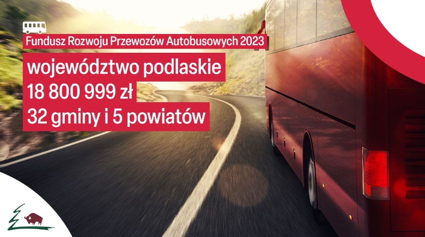 Fundusz rozwoju przewozów autobusowych. Do podlaskich samorządów trafi prawie 19 mln zł dofinansowania 
