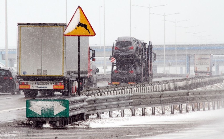 Warunki drogowe na autostradzie są od rana bardzo trudne