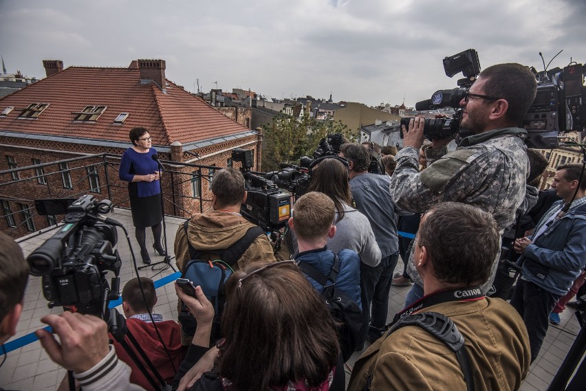 Ewa Kopacz w Toruniu.