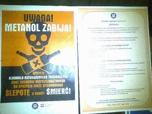 Plakaty pojawiły się m.in. na dworcu Łódź Kaliska.