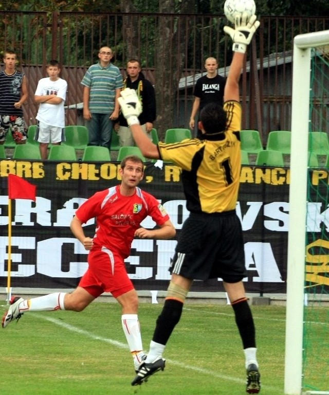 Marcin Stępień był jesienią wyróżniającym się zawodnikiem w defensywie piłkarskiej drużyny Siarki Tarnobrzeg.