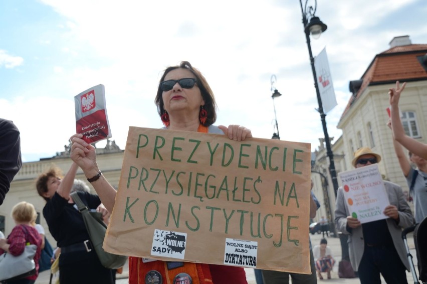 Protest w obronie Sądu Najwyższego