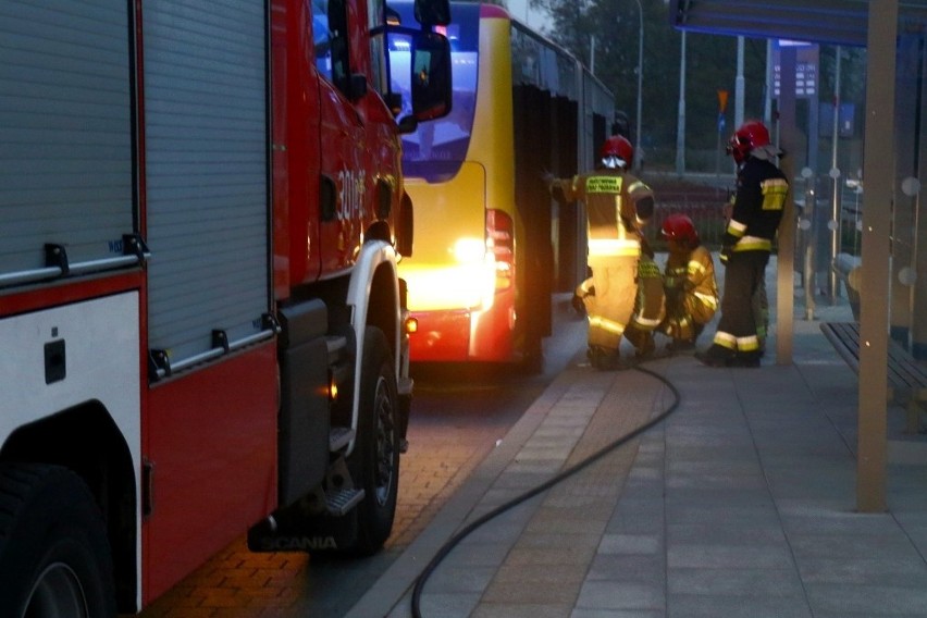 Pożar autobusu MPK we Wrocławiu